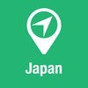 ビッグガイド 日本 地図＋観光客ガイドとオフラインボイスナビゲーター アイコン
