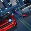 夜の都市交通の車の運転、駐車場のキャリアシミュレーション アイコン