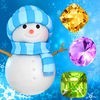 この休日のカウントダウンの一致雪や凍結した宝石 - 雪だるまのゲームとクリスマスパズル アイコン