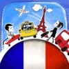 フランス語 - フラッシュカードやネイティブによる音声付きの無料オフラインフレーズブック アイコン
