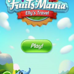 カラフルなスリーマッチゲームアプリ「Fruits Mania エリーの冒険」のアイコン