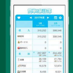 カレンダーでお金の動きが分かる！ノート家計簿「簡単！家計簿」のアイコン