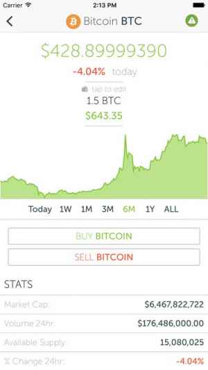 coincap real time cryptocurrency market data iphone android