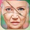 老け 顔 シミュレーター 老化 大変身 面白い モンタージュ -  写真 加工 ・ 面白いゲーム - バーチャルな ステッカー & 写真エフェクト - 自撮り カメラ アプリ アイコン