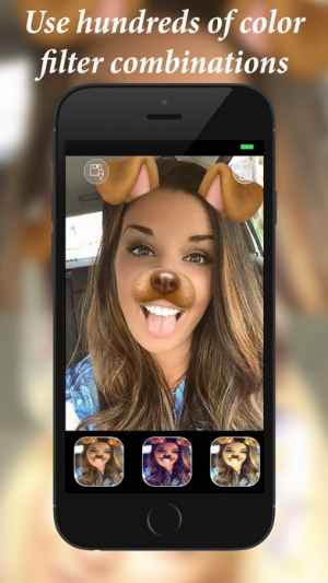 スナップチャットのための犬の顔のフィルター効果 Iphone Androidスマホアプリ ドットアップス Apps