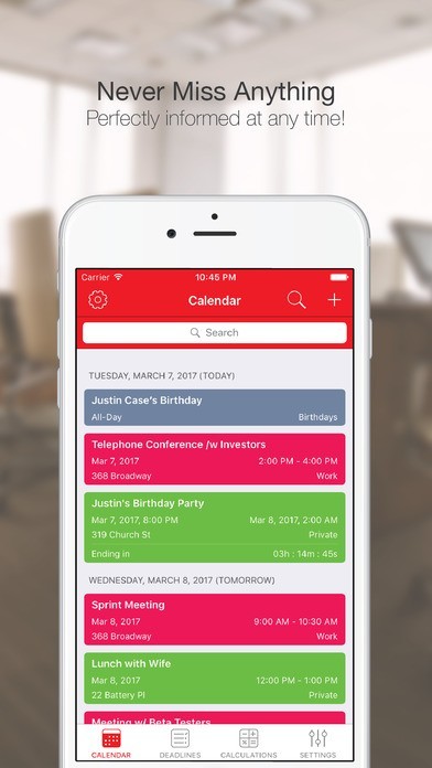 DayCalc Countdown For Calendar Events IPhone Android Apps