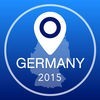 ドイツオフライン地図+シティガイドナビゲーター、観光名所と転送 アイコン