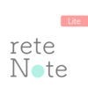 reteNoteLite -シンプルで美しいノート、メモ、マインドマップ- アイコン