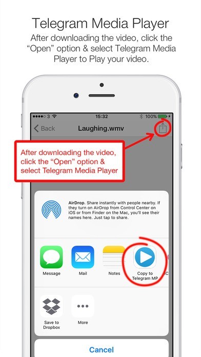 Telegram media player как работает