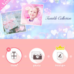 女性にオススメ！可愛く盛れる無料加工アプリ「楽画cute -Rakugacute-」のアイコン