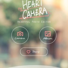 カメラアプリ「Heart Camera」には写真を飾るかわいいイラストが豊富！のアイコン