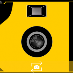 カメラアプリ「ディスポ-使い捨て/インスタントカメラ（レンズ付きフィルム）」で懐かしいカメラ撮影を！のアイコン