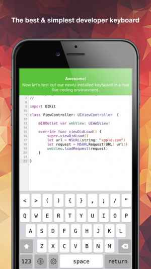 Devkey プログラミングのためのディベロッパー キーボード Iphone Android対応のスマホアプリ探すなら Apps