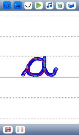 子供のための基礎 英語とフランス語の音で大文字と小文字のアルファベットの筆記体文字を書くことを学ぶ おすすめ 無料スマホゲームアプリ Ios Androidアプリ探しはドットアップス Apps