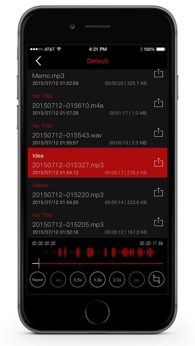 HD Voice Recorder Pro - ボイスメモ | iPhone/Androidスマホアプリ - ドット ...