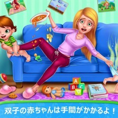 可愛い双子の赤ちゃんを育てるシミュレーションゲームアプリ: ふたごの赤ちゃん- いたずらふたごのアイコン