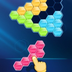 想像力と頭を駆使して楽しもう！パズルゲームアプリ「ブロック！ヘキサ パズル」のアイコン