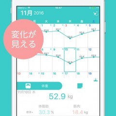ダイエットに特化した『見える』アプリ「見える！ダイエットカレンダー ハミング」のアイコン