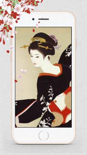 浮世絵壁紙 美しい日本画ギャラリー Iphone 6 6 Plus 5 Ipod対応 Iphone Android対応のスマホアプリ探すなら Apps