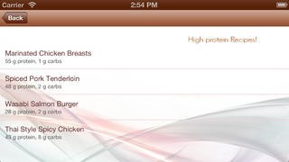 高タンパク質レシピ | スクリーンショットその2