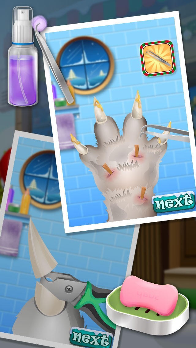 クリスマスペットネイルサロン - 子供のゲーム | スクリーンショットその1