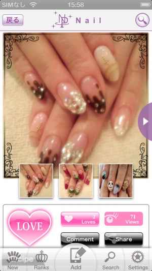 ネイルパフェ 人気ネイルデザインやサロン情報をアプリ内で簡単チェック Nail Parfait Iphone Android対応のスマホアプリ探すなら Apps