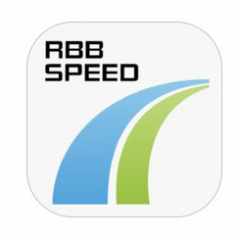 今話題のユーティリティアプリ「RBB SPEED TEST」で現在の通信環境の様子を簡単にチェック！のアイコン