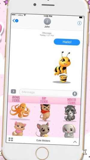 可愛い ステッカー ために Imessages 愛 顔文字 無料 Iphone Androidスマホアプリ ドットアップス Apps