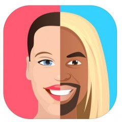 おもしろ写真はこのアプリ「SwapperFace - 顔 入れ替え、ライブ 顔交換 あぷり、Face Swap 無料」のアイコン