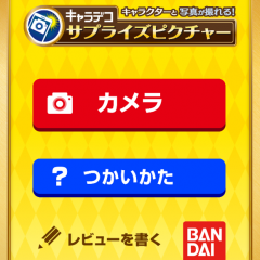 大好きなキャラクターと一緒に写真が撮れる！「サプライズピクチャー」のアイコン