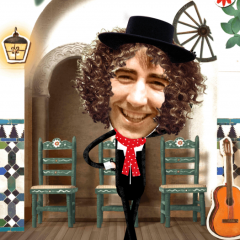 「Crazy Flamenco Rumba Dance – この変な顔写真ブース（ギター愛好家のための完全な）でスペイン音楽を踊ってお楽しみください」ダンスが踊れる！ネタアプリのアイコン