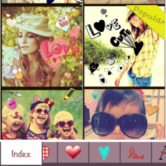 「My Heart Camera - 写真デコ・コラージュのハートカメラ」ハートいっぱいに写真をデコろう！のアイコン