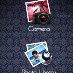 「子供のためのフォトフレーム。デジタルフレームのためのアプリ。あなたの映像、写真、ポストカードやコラージュを向上させる。あなたの最高の写真、絵、はがきやコラージュを共有して」で写真を可愛く変身させようのアイコン