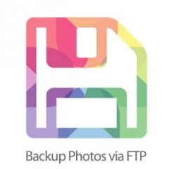 「Backup Photos via FTP - Send To Your Own Server」は、写真のバックアップアプリのアイコン
