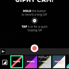 「GIPHY CAM」GIFアニメを簡単に作れるカメラアプリのアイコン