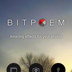 「Bitpoem - Photo Filters and Effects」は、写真の一部分に特殊効果を設定できるアプリのアイコン
