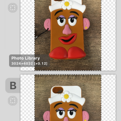 「Pixel Comp」は、2枚の写真や画像を細かく比較できるアプリのアイコン