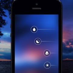 「Blurify - Create custom blurred iOS 7 style background wallpapers」は、写真にぼかし効果を施して、スマホの壁紙を作るアプリのアイコン