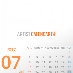 「アーティスト・カレンダー」で人気のアーティスト情報をキャッチ！シンプルなカレンダーアプリとしても機能！のアイコン