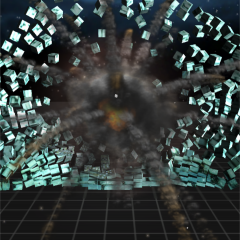 爆破して綺麗さっぱり気分もスッキリする無料フォトアプリ「フォトボンバー」のアイコン