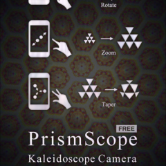 万華鏡カメラ『PrismScope』無料版でカメラレンズから見る画面が千変万化の万華鏡になります！のアイコン