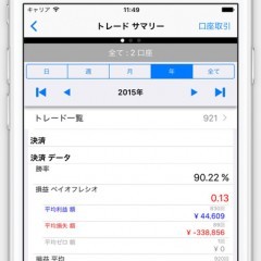 「record FX - trade records FOREX -」 - シンプルで洗練されたUIが特徴のアプリのアイコン