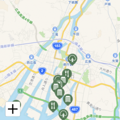 「バリアフリー情報共有 FunGoOut」でバリアフリー検索のアイコン
