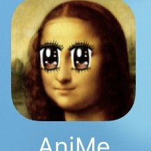 憧れのアニメの目に変わる　面白カメラアプリ「アニ目」のアイコン