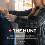 「The Hunt」洋服選びに迷ったら、世界中のお洒落な人の意見を聞けるファッションアプリのアイコン
