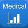 ヘルスケアと医療産業市場調査ツール アイコン