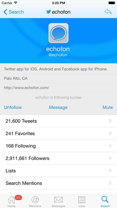 echofon for twitter