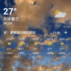 主役は天気予報！シンプルな天気予報アプリ「The Weather Channel」のアイコン