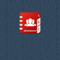 「aContacts - スマートコンタクト&グループ管理、Google用コンタクト・シンク」はさまざまな角度からアドレス管理できるアプリ！のアイコン