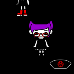 「ゴスロリ＆パンク系無料スタンプ絵文字 by flax flat　～チャットアプリで送れる絵文字／ONLINEスタンプアプリ～」でチャットトークを楽しもうのアイコン